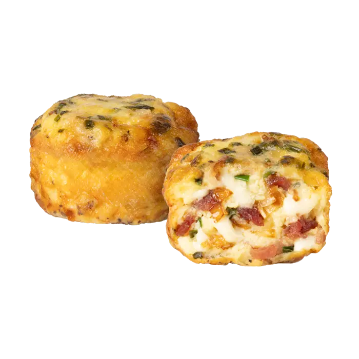 Bacon & Gouda Omelet Bites of scooter menu