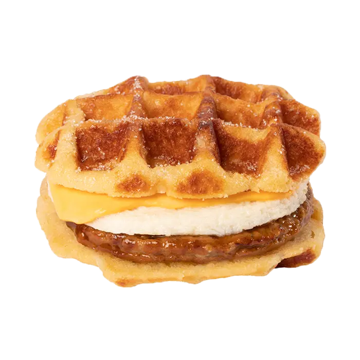 A sweet desert of Maple Waffle Sandwich of scooters menu 