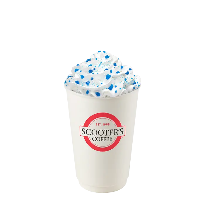 Queen Frostine Sugar Cookie Latte of scooters menu