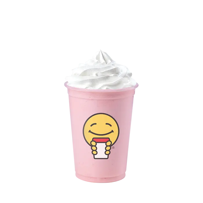 Strawberry Lil’ Smiley Smoothie of scooters coffee