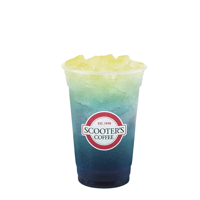 Scooters menu cup of Apocalypse Red Bull Infusion