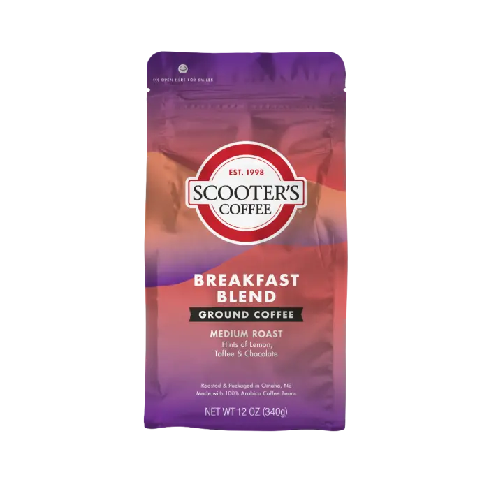 Breakfast Blend pack of scooters menu