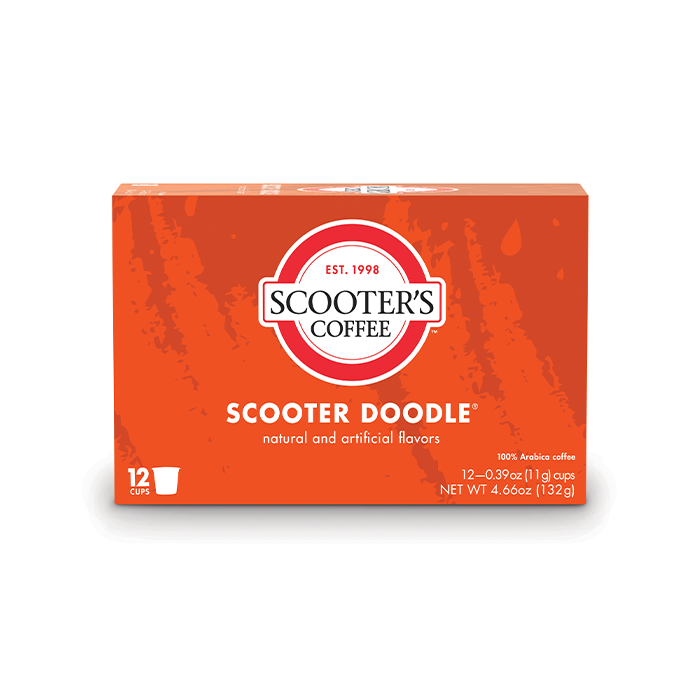 Scooter Doodle Single Serve Cups of scooters menu