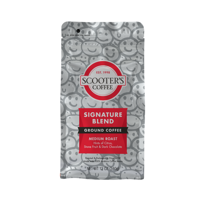 Signature Blend pack of scooters menu